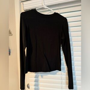 Skims Black Long Sleeve Top Size Large
